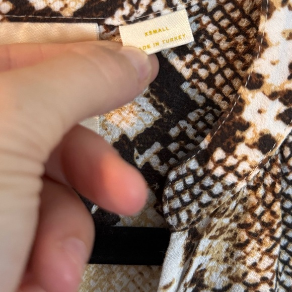 Maeve by Anthropologie Snakeskin Dress Size XS Maeve Juno Snake Print Mini Dress - Picture 6 of 11